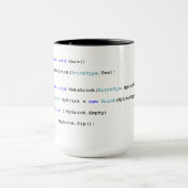 Tasse pointue de thé de programmeurs de C (Centre)