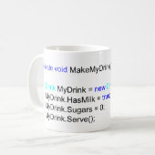 Tasse pointue de thé de programmeurs de C# (Devant gauche)