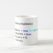 Tasse pointue de thé de programmeurs de C# (Centre)