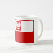 Tasse polonaise de drapeau (Devant droit)