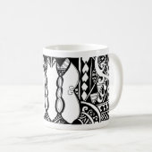 Tasse Polynésienne Papillon Tribal (Devant droit)