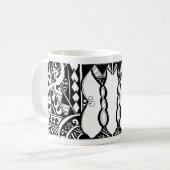 Tasse Polynésienne Papillon Tribal (Devant gauche)