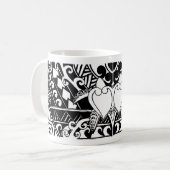Tasse Polynésienne Tortue Tribale (Devant gauche)