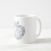Tasse Pomme en Cristal Facetté (Devant droit)