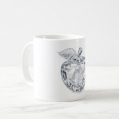 Tasse Pomme en Cristal Facetté (Devant gauche)