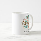 Tasse Pomme Enseignant – Pomme Rouge Classique (Devant droit)