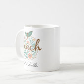 Tasse Pomme Enseignant – Pomme Rouge Classique (Devant gauche)