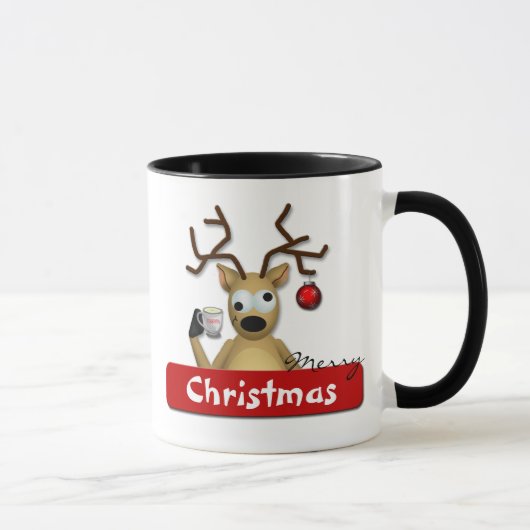 Tasse pompette drôle de vacances de Joyeux Noël de (Droite)