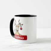 Tasse pompette drôle de vacances de Joyeux Noël de (Devant gauche)