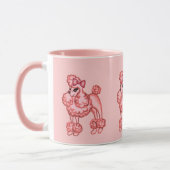 Tasse Poodle Rose (Gauche)