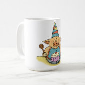 tasse porcine affamée de fête d'anniversaire (Devant gauche)