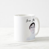 Tasse portrait aquarelle de Jane Austen (Devant droit)