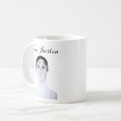 Tasse portrait aquarelle de Jane Austen (Devant gauche)