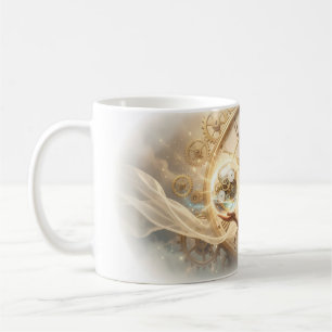 Tasse Portrait de Princesse à l'Engrenage Rêveuse