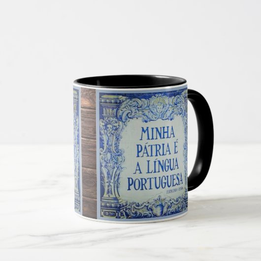 Tasse portugaise de tuile de langue (Devant droit)