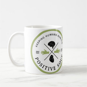 Tasse positive de logo de soupe