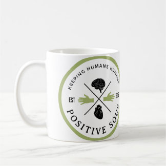 Tasse positive de logo de soupe