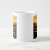 Tasse Poster de l'espace rétro - La plus grande lune de (Devant)