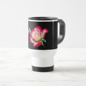Tasse potable de monogramme de fleur (Devant droit)