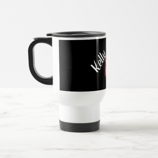 Tasse potable de monogramme de fleur (Gauche)