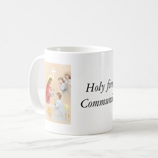 Tasse potable de première communion de fille (Devant gauche)