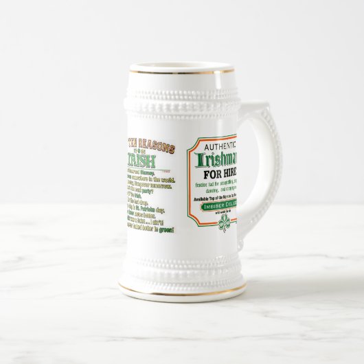 Tasse potable irlandaise (Devant droit)