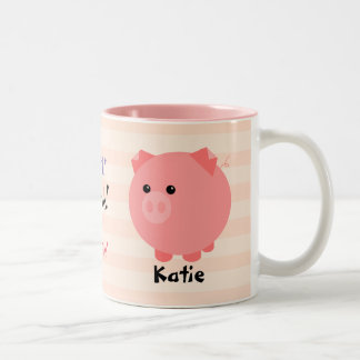Tasse potelée mignonne de porc