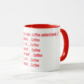 Tasse pour amateur de café de la solution universe (Devant droit)