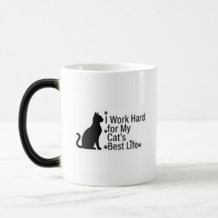 Tasse pour amateur de chats drôles – Je travaille