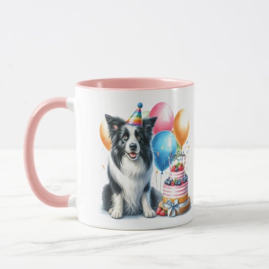 Tasse pour amateur de chien Border Collie pour ann (Gauche)
