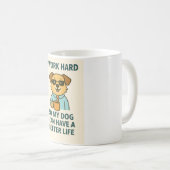 Tasse pour amateur de chien drôle (Devant droit)