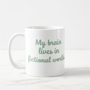 Tasse pour amateur de livres Mon Cerveau Vit Dans