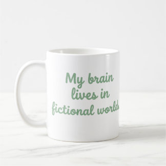 Tasse pour amateur de livres Mon Cerveau Vit Dans