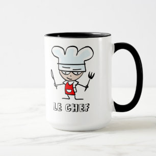 Tasse pour amateur de nourriture avec cartoon de c