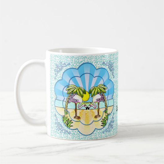 Tasse pour amateurs de flamants roses (Gauche)