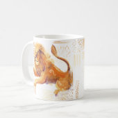 Tasse pour aquarelle d'anniversaire de zodiaque de (Devant gauche)