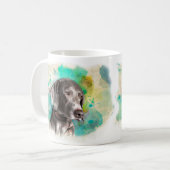 TASSE POUR AQUARELLE DE WEIMARANER (Devant gauche)