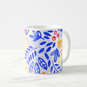 Tasse pour aquarelle florale de belle
