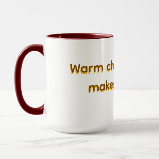 Tasse pour boisson chaude ou froide au chocolat (Gauche)