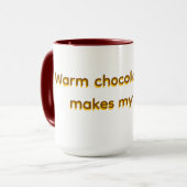 Tasse pour boisson chaude ou froide au chocolat (Devant gauche)