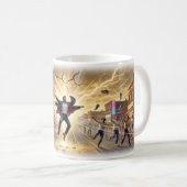 Tasse pour briser la routine grise du bureau (Devant droit)