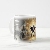 Tasse pour briser la routine grise du bureau (Devant gauche)