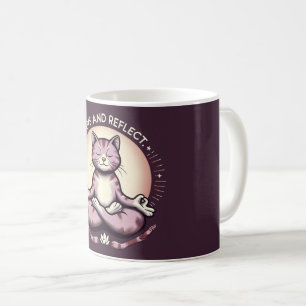 Tasse pour chat 'Pattes et Réflexion' pour la médi