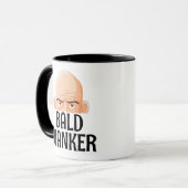 Tasse pour chauve crétin, Cadeau de Noël pour quel (Devant gauche)