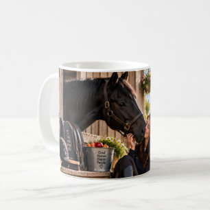 Tasse pour cheval « Mon cheval pense que je suis p
