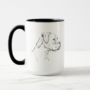 Tasse pour chien Boxer – Mug à café avec dessin à