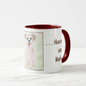 Tasse pour chien Morkie adorable (Devant droit)