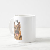 Tasse pour chien robuste avec nom Zeus et design B (Devant gauche)