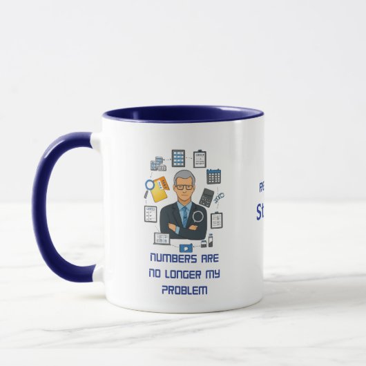 Tasse pour Comptable à la Retraite – Cadeau de Ret (Gauche)