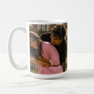 Tasse pour couple avec nom de photo personnalisé (